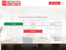 Tablet Screenshot of imobiliariabertoni.com.br